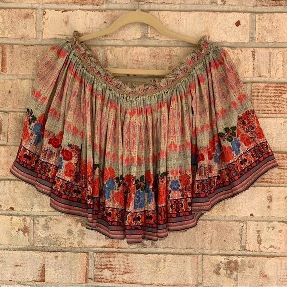 EUC Anthro Bhanuni Jyoti Villa Crop Top Swing GORG - Picture 8 of 12